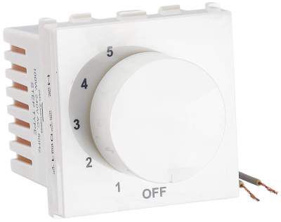 Anchor by Panasonic 66503 100W, Step Fan Regulator, (ISI), 2Modular (White, Pack of 2)