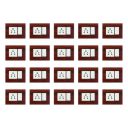 Anchor by Panasonic 65903WCH Penta Modular 3M Polycarbonate Gina Plate (Chocolate Hardwood, Pack of 20)...
