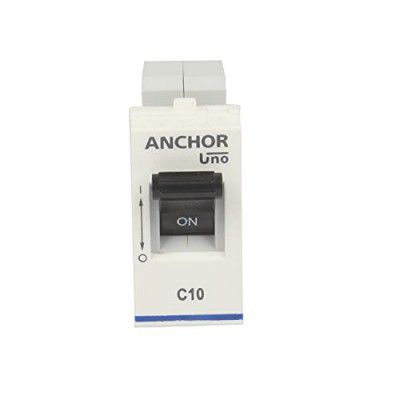 Anchor by Panasonic 65981 UNO Mini Penta Modular 10 Ampere Single Pole C Curve MCB