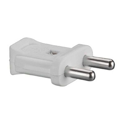 Anchor by Panasonic 6A 2 Pin Plastic Plug Top 240V (White, Pack of 4)