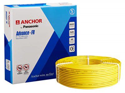 Anchor by Panasonic Advance FR 1.50 Sq.Mm. Yellow 90 Meter Anchor by Panasonic Advance Fr 1100V High Voltage Industrial Cable