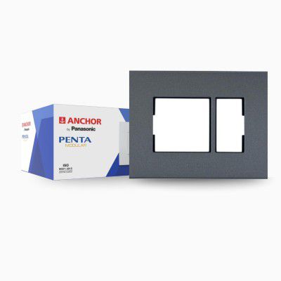 Anchor by Panasonic Penta 4 Module Black Regular Cover Plate for Switch Board