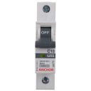 Anchor by Panasonic Polycarbonate 98002 1 Pole UNO Series MCB, 10 A...