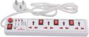 Anchor By Panasonic Spike Guard- 4 Universal Socket Shutter with Individual Switch 4 Socket Extension Boards (White)...
