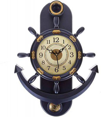 Anchor Shape Grey Color Pendulum Wall Clock