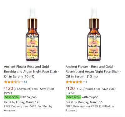 Ancient Flower beauty products at up to 83% off