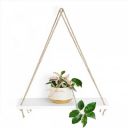 ANCIENT SHOPPEE Wood Wall Hanging Rope Shelves White Rope Hanging Shelves (Engineered Wood)...