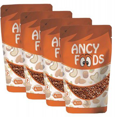 Ancy Foods Dried Fruits Nuts And Seeds (Alsi/Flax Seeds, 1000g (4x250g))