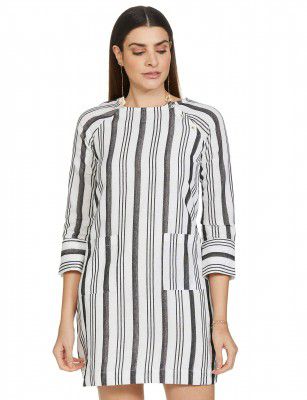 AND Women's Cotton Mini A-Line Dress