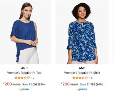 AND Women's Top Upto 90% Off