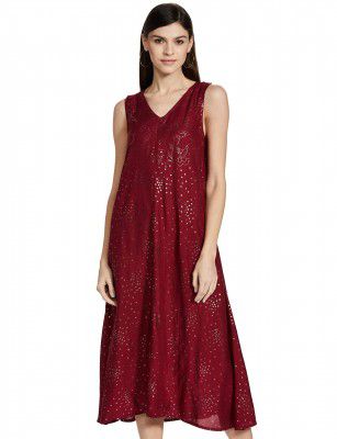 AND Womens V Neck Printed Tunic