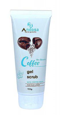 Andosa Boi Beauty Coffee Gel Scrub for Face And Beauty, 100 Gram per (1)