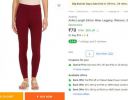 Andrey Ankle Length Ethnic Wear Legging  (Maroon, Solid)...