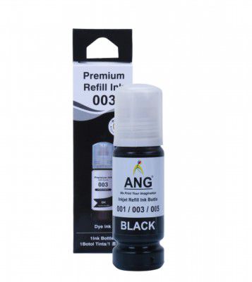 ANG 003/001 Compatible Refill Ink for Eps- L3110, L3150, L3250, L3252 L3115, L3116, L3101, L3210, L3215, L3216, L3151, L3152, L3156, L5190 Printer – Compatible Ink Bottle for 003 Ink Code