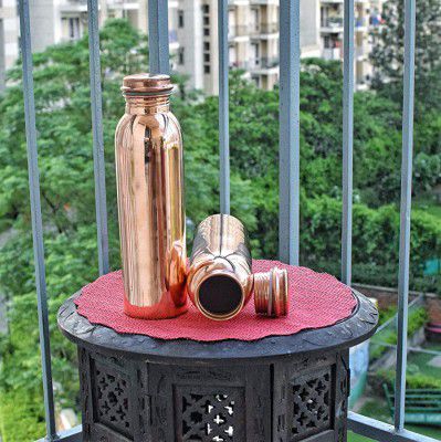Angelic Copper - Plain Copper Bottles - Set of 2