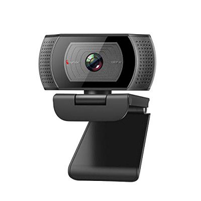 Angetube Full HD 1080P Webcam with Autofocus Built-in Mics