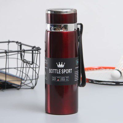 ANH MART 800 ML| High Capacity Business Thermos Mug Stainless Steel Tumbler Insulated Water Bottle Vacuum Flask for Office Tea Mugs (800 ML, Maroon)