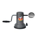 Anjali - CO.03 Sleek Stainless Steel Vacuum Base Coconut Scrapper, Black...