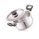 Anjali FPCS14 Stainless Steel Fiesta Pro Casserole with Stainless Steel Lid 14 cm with Induction Base, 900 ml...