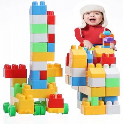 ANKIRANT MEGA 25+ Piece Building Block Toy Set with Jumbo Brightly Colored 8 Unique Fun Shapes Giant Big Blocks (25 pcs)