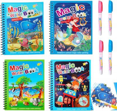 ANKIRANT Water Magic Books – 1 Book & 1 Pen Set, Reusable Activity Book for Kids, Educational Fun with No Mess, Ideal for Toddlers, Creative Learning, and Cognitive Development
