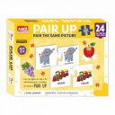Ankit Toys & Games Pair Up Educational Puzzle for Kids – 24 Self-Correcting 2-Piece Set – Picture Matching Game...