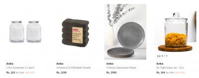 Anko Home and Kitchen Products Upto 90% Off