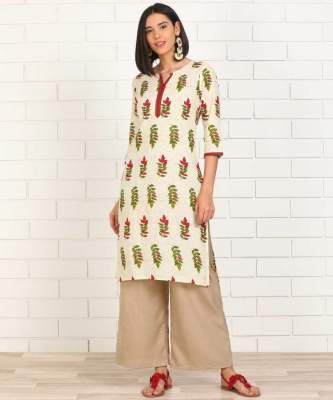 Anmi Printed Women Straight Kurta