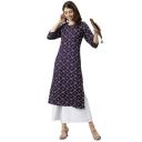 ANNI DESIGNER Womens Crepe Straight Printed Kurta...