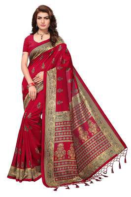 Anni Designer Women's Art silk with blouse piece Saree