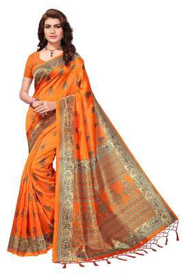 Anni Designer Women's Art silk with blouse piece Saree