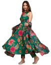 ANNI DESIGNER Women's Cotton Blend Anarkali Printed Kurta with Pant & Dupatta...