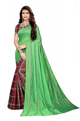 Anni Designer Womens Cotton Silk Blend Lining Saree With Blouse Piece