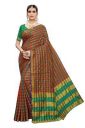 Anni Designer Women's Green Color Cotton Silk Saree With Blouse Piece...