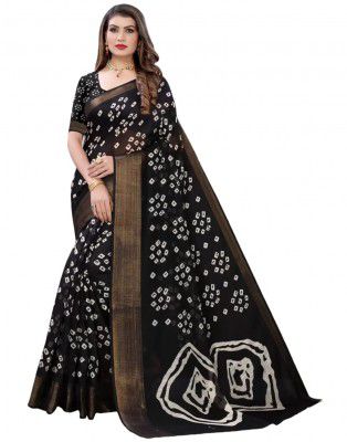 ANNI DESIGNER Womens Pochampally Cotton Saree with Blouse Piece