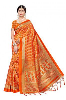ANNI DESIGNER Womens Silk Saree with Blouse Piece