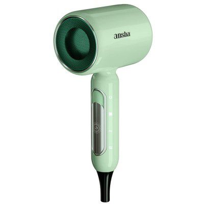 ANSHA Hair Dryer 1600 Watts With ION Technology & 3 speed and Hot/Cool/Warm Temperature settings,, Detachable Slim professional nozzle (Hair Dryer)