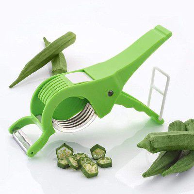 Anshri Plastic 2 in 1 Vegetable & Fruit Multi Cutter (Multi) (1)