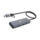 Ant Booster 601 6-in-1 Hub, USB 3.1/3.2 Gen 2 Adapter with SSD Card Reader...