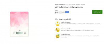 ANT Digital Kitchen Weighing Machine