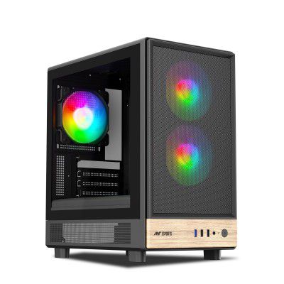 Ant Esports 300 Air Mini Mid-Tower Computer Case/Gaming Cabinet - Black