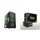 Ant Esports Alloy Steel ICE-110 Mid-Tower Computer Case/Gaming Cabinet - Black | Supports E-ATX, ATX, Micro-ATX,...