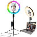 Ant Esports CARK12R (12 Inch) LED 7 Multi Color RGB Ring Light with 5.2 Feet Tripod Stand...