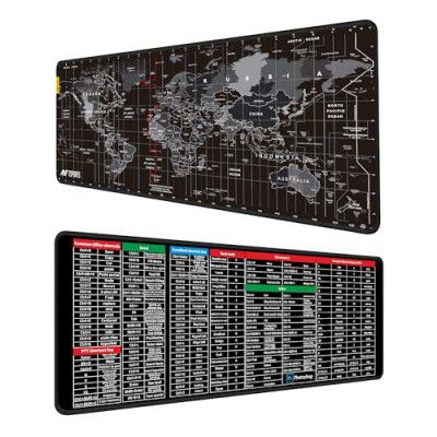 Ant Esports Dual Sided Atlas and Excel Shortcuts Mousepad