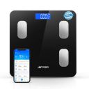 Ant Esports Flora Smart Scale for Body Weight and Fat, Digital Bathroom Scale Accurate to 0.1kg Weighing Machine for People’s Muscle BMI, Bluetooth Electronic Body Composition Monitor, 180Kg – Black...