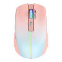 Ant Esports GM400W RGB Wireless Gaming Mouse, Stylish Mouse for Ultimate Gaming, Upto 3200 DPI, 6 Buttons Durable Switches, Dual Color Candy Design - Rose Fog, Mabel...