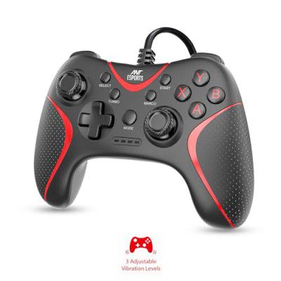 Ant Esports GPL200 Wired Gaming Controller Game Controller Joystick (Black)