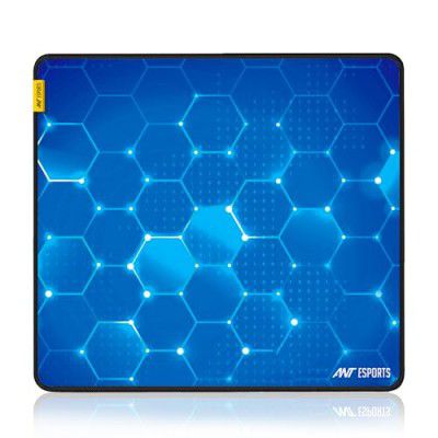 Ant Esports Hexa Mouse Pad, Anti-fray Stitching – Blue Hexagon