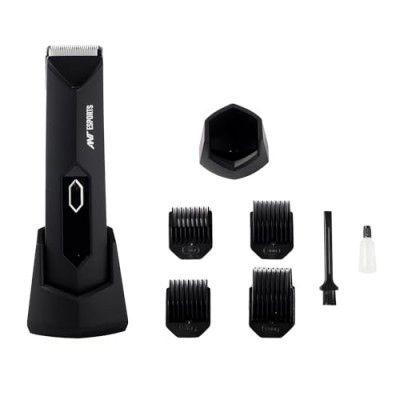 Ant Esports MGK1950 Body Hair Trimmer Waterproof IPX7,Male Hygiene Grooming Razor with USB Recharge Dock, Ceramic Blade Head