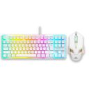 Ant Esports MK710 V2 Membrane TKL Wired Gaming Keyboard Mouse Combo 87 UV Coated Mechanical feel Keys Cool RGB Backlight Keyboard,1200-3600 DPI Aero-Jet RGB Gaming Mouse with Type C Adapter_ Mercury...